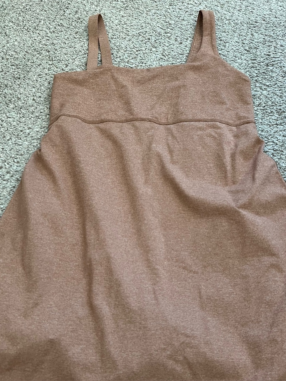 Offline by aerie Heathered Tan Athletic Dress with shorts Size Medium